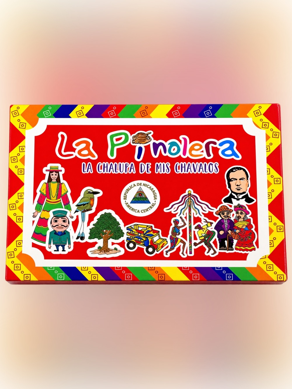 Ahuilli La Pinolera Nicaragua Chalupa Game Complete Nicaraguan Cultural Bingo VG